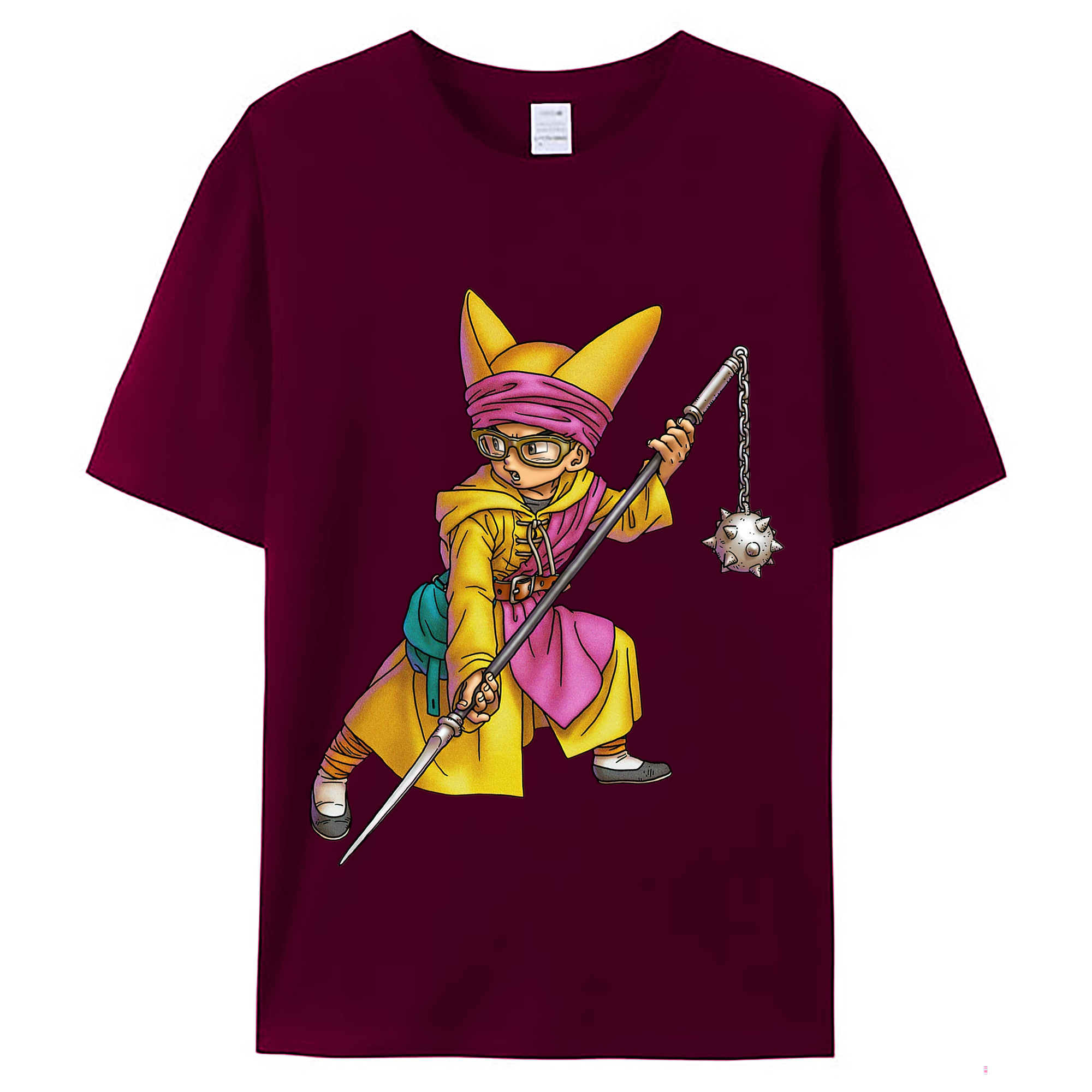 （画像用） ドラゴンクエスト Doragon Kuesuto Dragon Quest レディースカジュアルプリントTシャツ（綿100％）